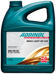    Addinol Mega Light MV 039 0W-30, 5  ,  |  4014766240774
