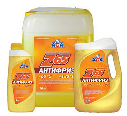 Aga Антифриз,готовый к применению  -65С /желтый/   10л 10л. | Артикул AGA044Z в Симферополе, Крым