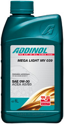 Купить моторное масло Addinol Mega Light MV 039 0W-30, 1л в Симферополе, Крым | Артикул 4014766071729