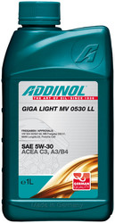Купить моторное масло Addinol Giga Light (Motorenol) MV 0530 LL 5W-30, 1л в Симферополе, Крым | Артикул 4014766072573